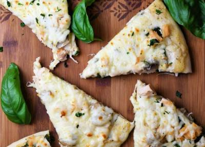 طرز تهیه پیتزا مرغ و اسفناج در 10 قدم طرز تهیه پیتزا مرغ و اسفناج در 10 قدم